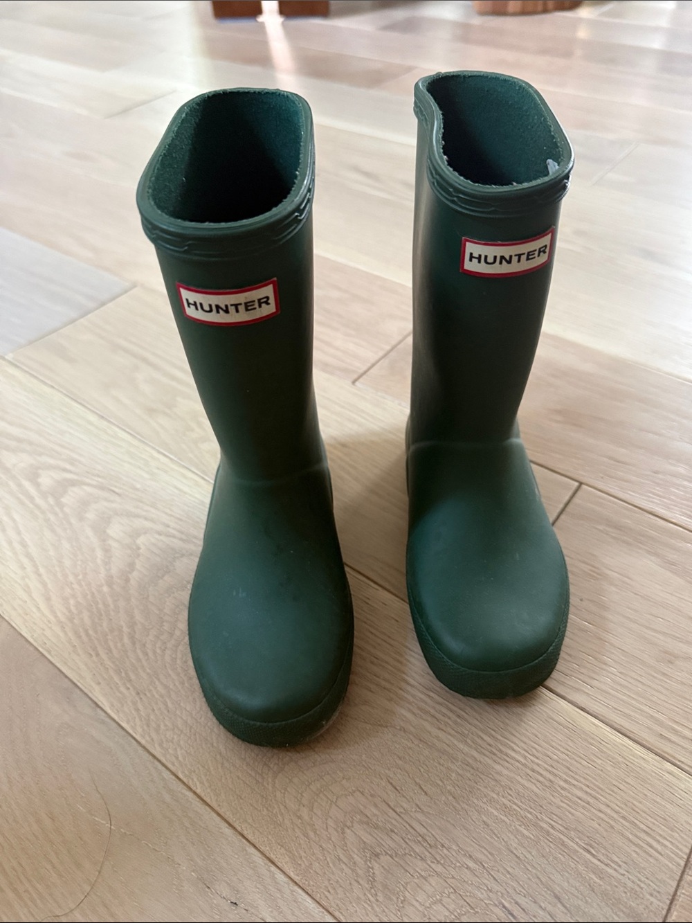 Hunter Kids Forest Green Waterproof Rain Boots